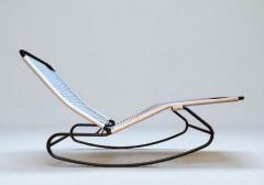 Walter Lamb Pair of Rocking Chaises Folding Back Waikiki Lounge Style CA 1950s - 4398277