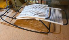 Walter Lamb Pair of Rocking Chaises Folding Back Waikiki Lounge Style CA 1950s - 4398281