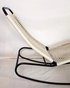 Walter Lamb Pair of Rocking Chaises Folding Back Waikiki Lounge Style CA 1950s - 4398292