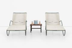 Walter Lamb Pair of Walter Lamb Bronze Chaise Lounges for Brown Jordan Model C 4700 1960 - 4219945