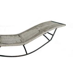 Walter Lamb Walter Lamb for Brown Jordan Rope Waikiki Bronze Patio Racking Chaise Lounge - 4699714