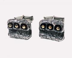 Walter Schluep Walter Schluep Gold and Sterling Cufflinks C 1960 - 1466436