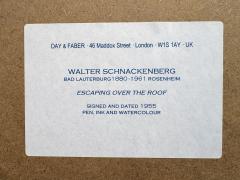 Walter Schnackenberg Escaping Eerie Monsters on the Roof at Night Macabre Fantasy - 4374060
