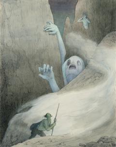 Walter Schnackenberg Scary Nightmare Monsters Emerge from the Mountains - 4381399