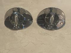 Walter Von Nessen ART DECO MODERNIST GLASS BALL AND CHROME BOOKENDS - 3995085