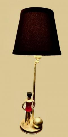 Walter Von Nessen Art Deco Brass Bakelite Sentinel Lamp by Walter Von Nessen for Chase - 4360636