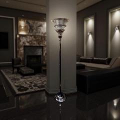 Walter Von Nessen Art Deco Tiered Torchi re Floor Lamp Machine Age Style of Walter Von Nessen - 4161412