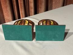 Walter Von Nessen Chase Bookends Brass and Copper Arched Attributed to Walter Von Nessen - 4470828