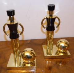 Walter Von Nessen Chase Sentinel Bakelite Brass Bookends by Walter Von Nessen - 1492416