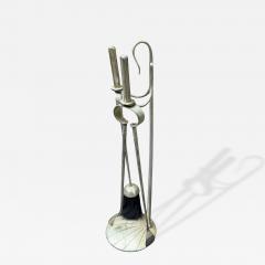 Walter Von Nessen NICKELED BRONZE ART DECO FIRE TOOLS BY WALTER VON NESSEN - 4607839