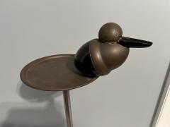Walter Von Nessen RARE ART DECO BRASS PELICAN STANDING ASHTRAY BY WALTER VON NESSEN - 4100747