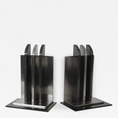 Walter Von Nessen Streamline Bookends By Walter Von Nessen for Chase Mfg  - 313408