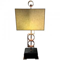 Walter Von Nessen Striking Walter Von Nessen Modernist Art Deco Copper Lamp - 449501