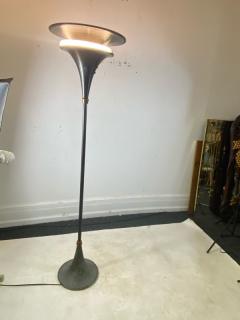 Walter Von Nessen UNUSUAL ART DECO DOUBLE TIER TORCHIERE FLOOR LAMP - 2186277