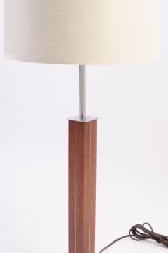 Walter Von Nessen Walnut and Chrome Lamp by Nessen Studios - 240225