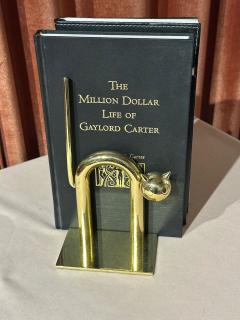 Walter Von Nessen Walter Von Nessen Brass Cat Bookends for Chase circa 1932 - 4470822