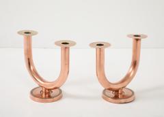 Walter Von Nessen Walter Von Nessen For Chase Brass and Copper Candlesticks - 4202228