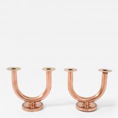 Walter Von Nessen Walter Von Nessen For Chase Brass and Copper Candlesticks - 4204006