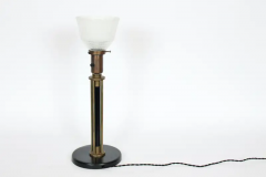 Walter Von Nessen Walter Von Nessen Machine Age Brass Table Lamp 1940s - 2875266
