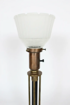 Walter Von Nessen Walter Von Nessen Machine Age Brass Table Lamp 1940s - 2875281