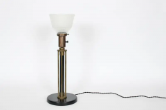 Walter Von Nessen Walter Von Nessen Machine Age Brass Table Lamp 1940s - 2875282