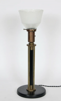 Walter Von Nessen Walter Von Nessen Machine Age Brass Table Lamp 1940s - 2875287