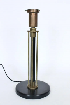 Walter Von Nessen Walter Von Nessen Machine Age Brass Table Lamp 1940s - 2875295