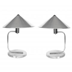 Walter Von Nessen Walter Von Nessen Pair of Steeamline Table Lamps 1938 - 3447546