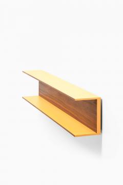 Walter Wirz Mid Century Wall Shelf in Walnut by Walter Wirz 1960s - 4744317