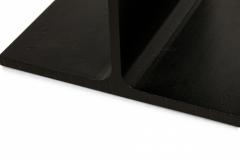 Ward Bennett Mid Century Cast Iron I Beam End Side Tables manner of Ward Bennett  - 2787478