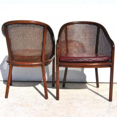 Ward Bennett One Midcentury Ward Bennett Landmark Cane Armchair for Brickel and Associates - 2760777