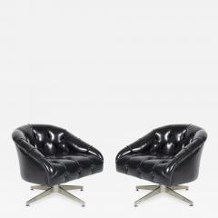 Ward Bennett Pair Ward Bennett Swivel Chairs - 1042425