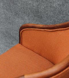Ward Bennett Pair of Mid Century Modern Walnut Armchair Side Chairs After Ward Bennett - 3294227