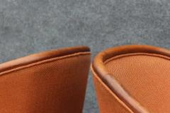 Ward Bennett Pair of Mid Century Modern Walnut Armchair Side Chairs After Ward Bennett - 3294233
