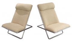 Ward Bennett Pair of Vintage Ward Bennett Scissor Chairs - 4518241