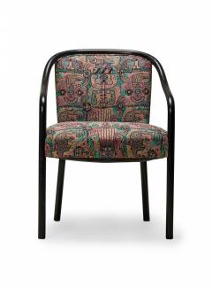 Ward Bennett Set of 4 Ward BennettMulticolor Upholstered Steam Bent Ash Dining Armchairs - 2789441