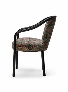Ward Bennett Set of 4 Ward BennettMulticolor Upholstered Steam Bent Ash Dining Armchairs - 2789442