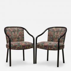 Ward Bennett Set of 4 Ward BennettMulticolor Upholstered Steam Bent Ash Dining Armchairs - 2792448
