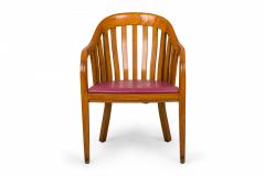 Ward Bennett Set of 7 Ward Bennett for Brickel Associates Vinyl Library Armchairs - 2789623