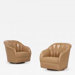 Ward Bennett Swivel lounge chairs - 2640817