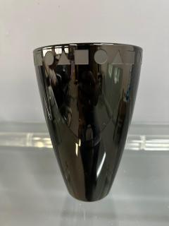 Ward Bennett Trio of Etched Crystal Vases by Ward Bennett for Sasaki - 4302336