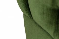Ward Bennett Ward Bennett AmericanGreen Button Tufted Swivel Tub Lounge Armchair - 2792095