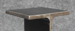 Ward Bennett Ward Bennett Inspired Pair Enameled Steel I Beam Drink Stands or End Tables - 3274333