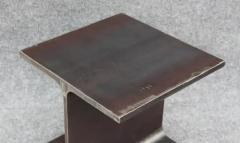 Ward Bennett Ward Bennett Inspired Pair Enameled Steel I Beam Side or End Tables Mid Century - 3274313