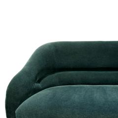 Ward Bennett Ward Bennett Sofa in Green Velvet with Back Pleat 1970s - 693969