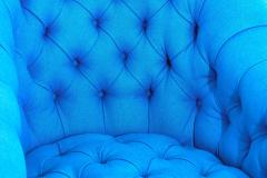 Ward Bennett Ward Bennett Tufted Club Chairs in Original Blue Upholstery 1970 - 1795241