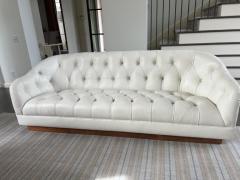 Ward Bennett Ward Bennett Tufted Leather Sofa - 3059903