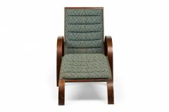 Ward Bennett Ward Bennett for Brickel Associates Steam Bent Ash and Blue Chaise Lounge - 4274915