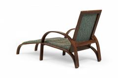Ward Bennett Ward Bennett for Brickel Associates Steam Bent Ash and Blue Chaise Lounge - 4274917