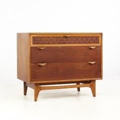 Warren Church for Lane Perception Mid Century Walnut Single Nightstand - 3689270